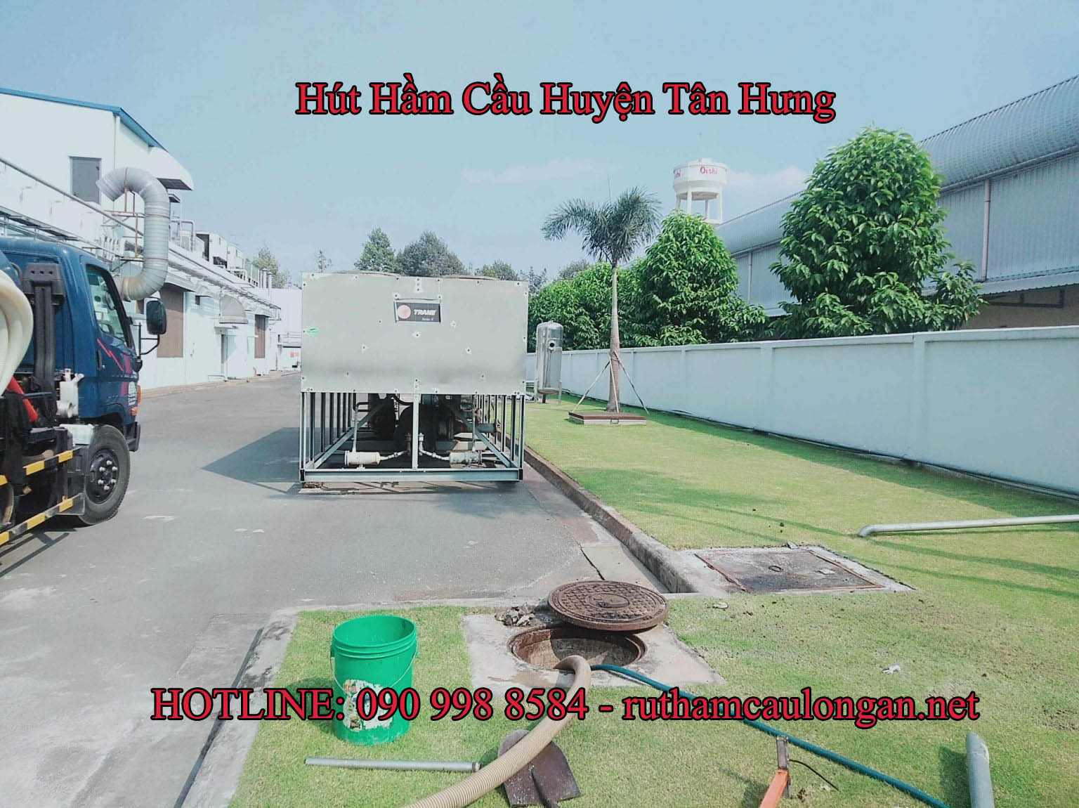 Hút hầm cầu huyện Tân Hưng có quy trình xử lý khoa học