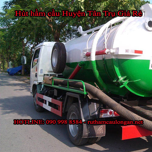 Hút hầm cầu huyện Tân Trụ quy trình xử lý khoa học 