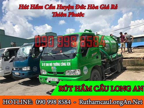 Hút hầm cầu huyện Đức Hòa 90K, ưu đãi 10%, BH 1 năm