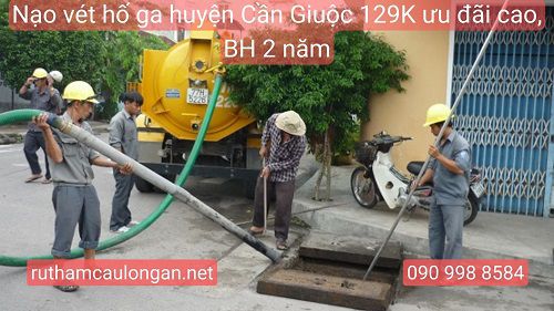 Nạo vét hố ga Huyện Cần Giuộc có những quy trình xử lý hiện đại