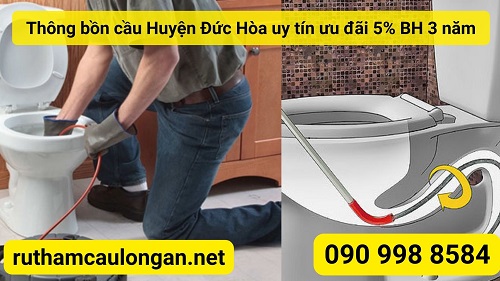 Thông bồn cầu Huyện Đức Hòa quy trình xử lý thế nào ?