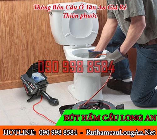 Thông bồn cầu thành phố Tân An ưu đãi giảm 2% BH 3 năm