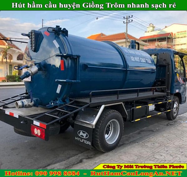 Hút hầm cầu huyện Giồng Trôm nhanh rẻ