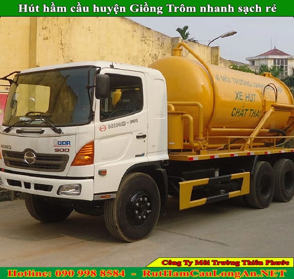 Hút hầm cầu huyện Giồng Trôm nhanh rẻ