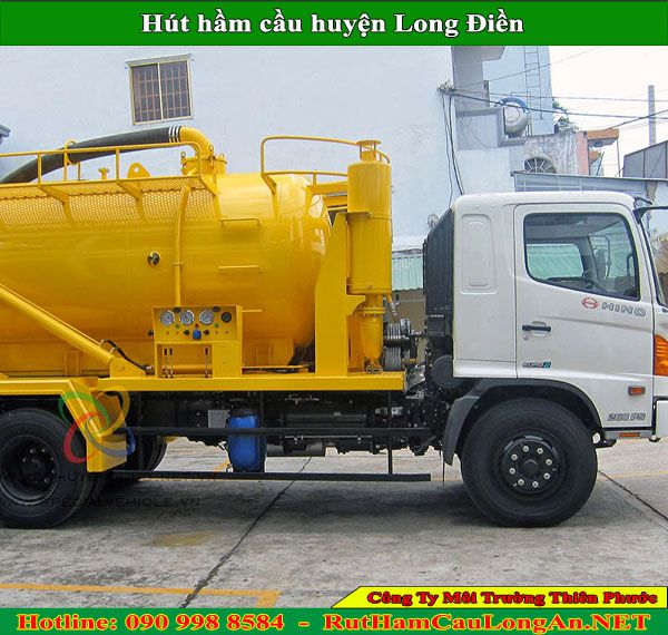 Hút hầm cầu huyện Long Điền Thiên Phước giá rẻ BH 2 năm