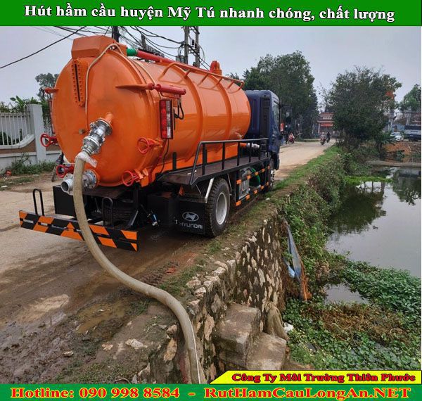 Hút hầm cầu huyện Mỹ Tú Thiên Phước giá 90K, cam kết không đục phá