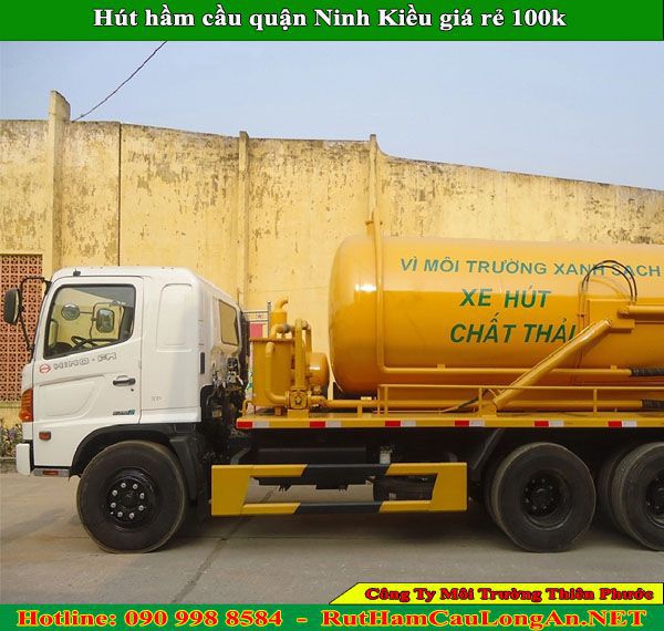 Hút hầm cầu quận Ninh Kiều Thiên Phước giá rẻ 100k ưu đãi