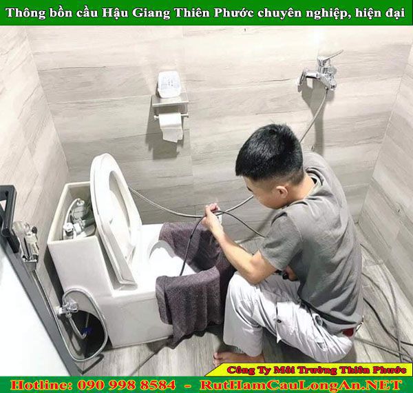 Thông bồn cầu Hậu Giang giá rẻ, ưu đãi bảo hành 2 năm liền