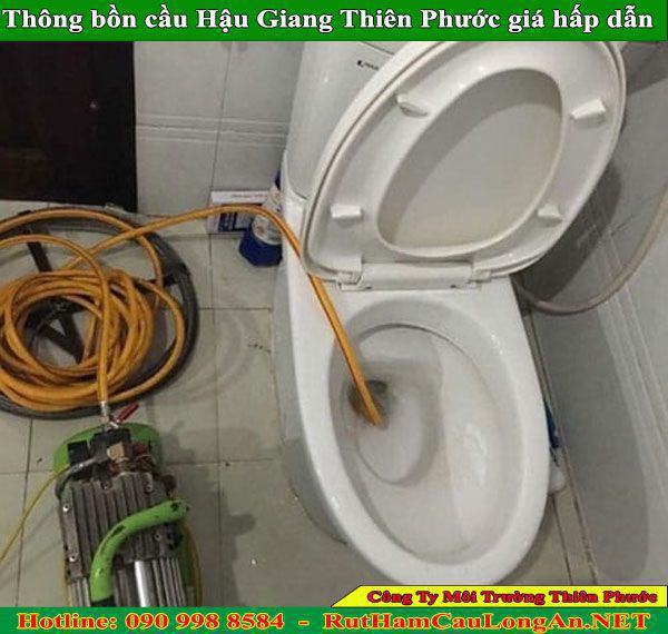Thông bồn cầu Hậu Giang giá rẻ, ưu đãi bảo hành 2 năm liền