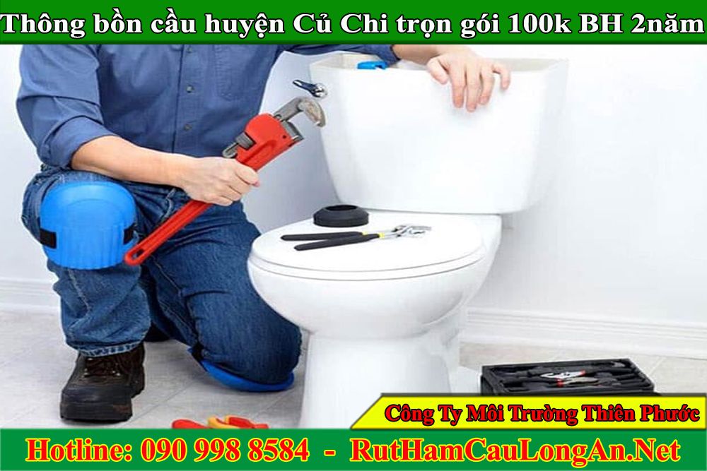 Thông bồn cầu Phường Chợ Quán trọn gói 100k BH 2 năm